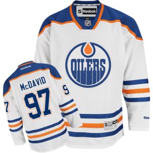 Herren Edmonton Oilers Eishockey Trikot Connor McDavid #97 Reebok Auswärts